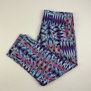 KOS USA Leggings Womens Large Blue Pink